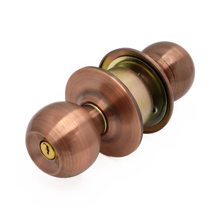 ลูกบิดทั่วไป หัวกลม ISON 8812 สีทองแดงรมดำ_0