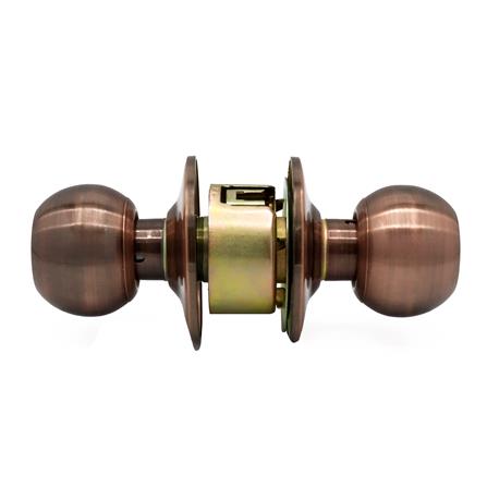 ลูกบิดทั่วไป หัวกลม ISON 8812 สีทองแดงรมดำ_2