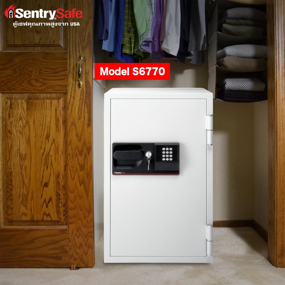 ตู้นิรภัย ELECTRONIC SENTRYSAFE S6770 สีเทา