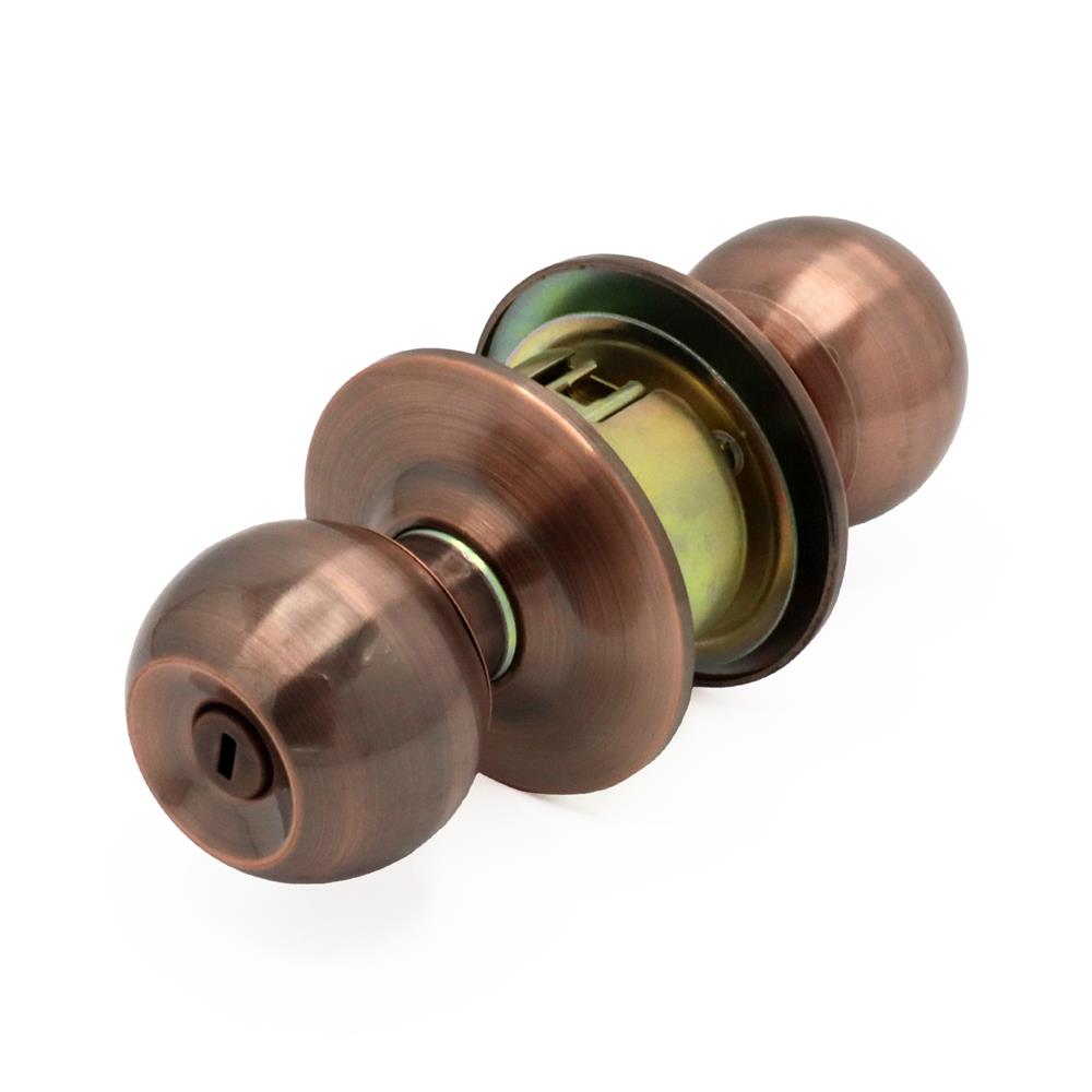 ลูกบิดห้องน้ำ หัวกลม ISON 8812 สีทองแดงรมดำ