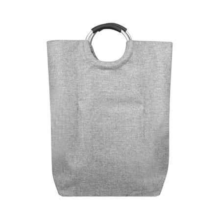 ถังผ้ากลมหูหิ้ว PLIM HAPPIFY สีเทา_2