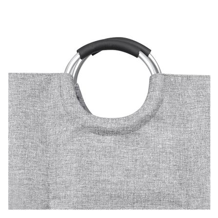 ถังผ้ากลมหูหิ้ว PLIM HAPPIFY สีเทา_3