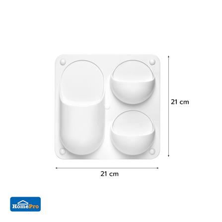 ที่ใส่ของแม่เหล็ก STACKO BUBBLE B 21X21X5.3 ซม. สีขาว_5