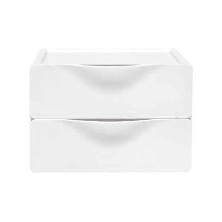 กล่องลิ้นชักเล็ก 2 ช่อง STACKO 20X14.3X9.5 ซม. สีขาว_1