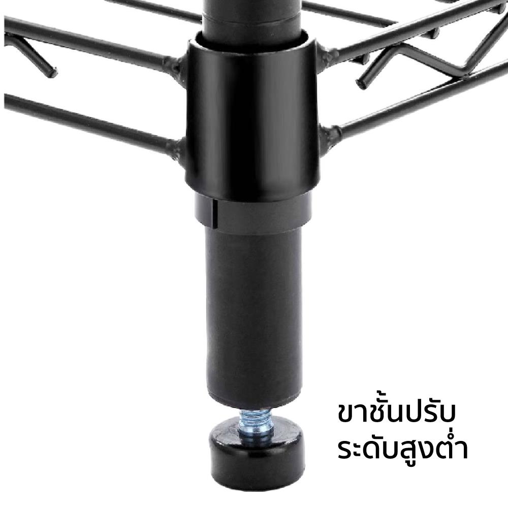 ชั้นวางของโล่ง 5 ชั้น PROSPEC E4090165OFK401-5T 90 ซม. สีดำ