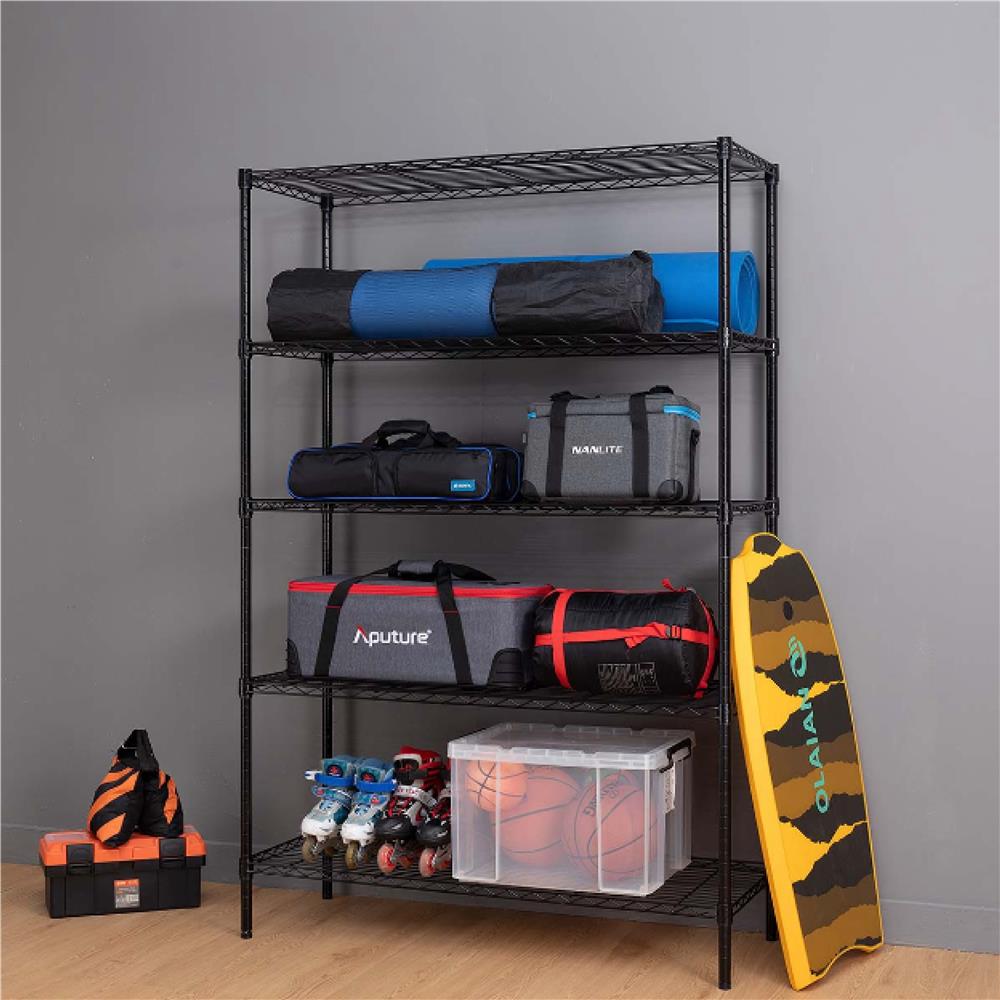 ชั้นวางของโล่ง 5 ชั้น PROSPEC E4090165OFK401-5T 90 ซม. สีดำ