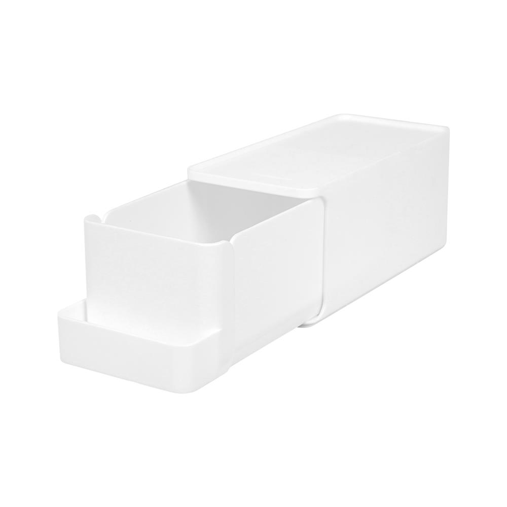 กล่องลิ้นชัก 1 ช่อง STACKO CONNECT 22.5X9X8.5 ซม. สีขาว