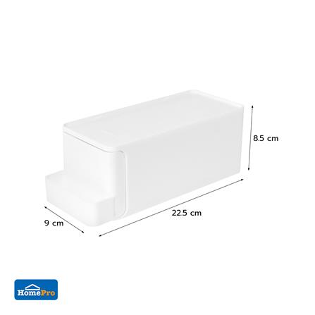 กล่องลิ้นชัก 1 ช่อง STACKO CONNECT 22.5X9X8.5 ซม. สีขาว_5