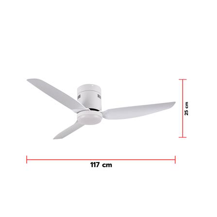 พัดลมโคมไฟ LED CARINI ARCADIA-44-1-F 46 นิ้ว สีขาว_4