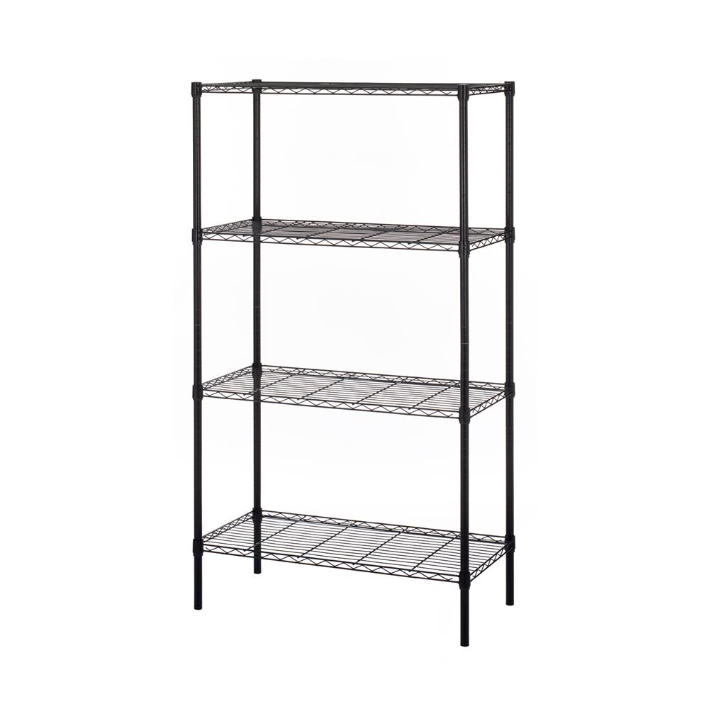 ชั้นวางของโล่ง 4 ชั้น PROSPEC E4090165OFK401 90 ซม. สีดำ