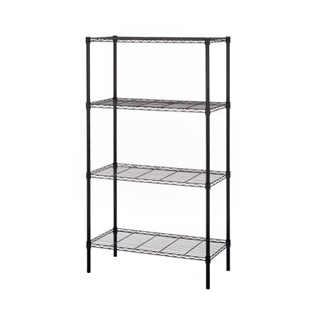 ชั้นวางของโล่ง 4 ชั้น PROSPEC E4090165OFK401 90 ซม. สีดำ