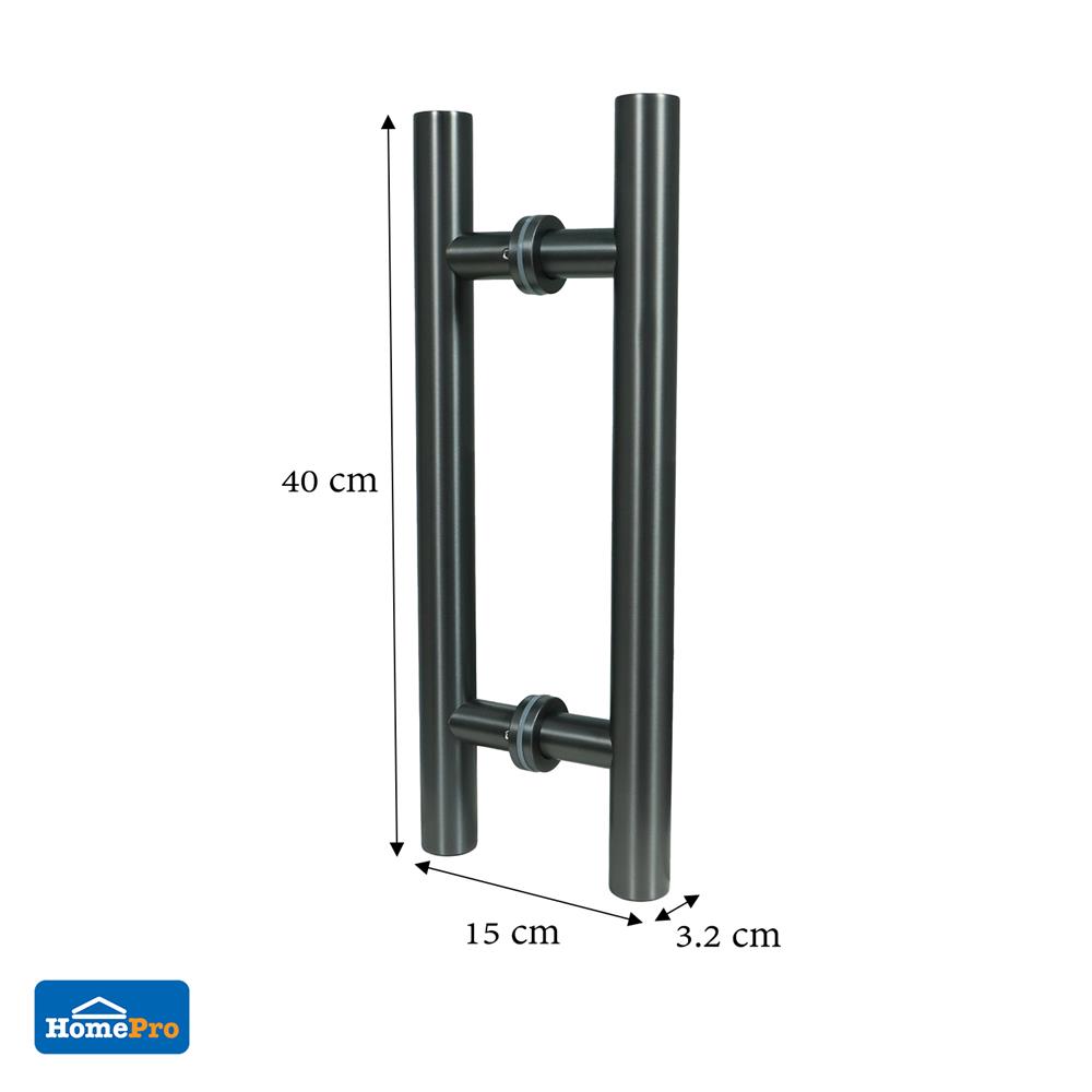 มือจับแบบดึงประตู AZLE DP1010-16 16 นิ้ว สีเทา