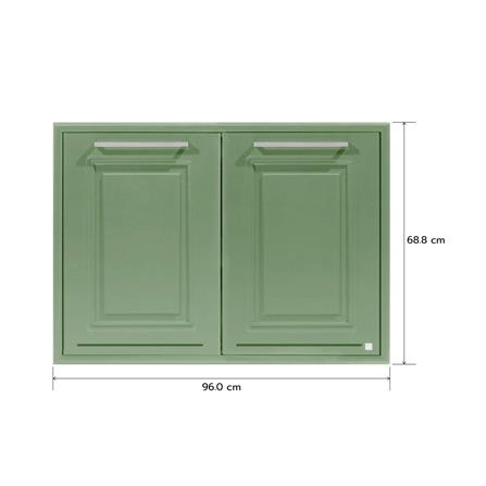 บานซิงค์คู่ KING PLAT-PEARL AIR 96x68.8 ซม. สีเขียวพิสตาชิโอ_4