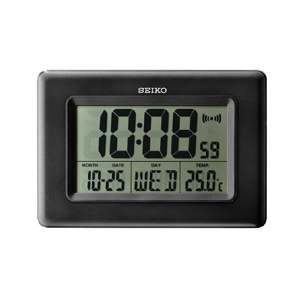 นาฬิกาดิจิทัล SEIKO CLOCKS QHL058K 7X10 นิ้ว สีดำ