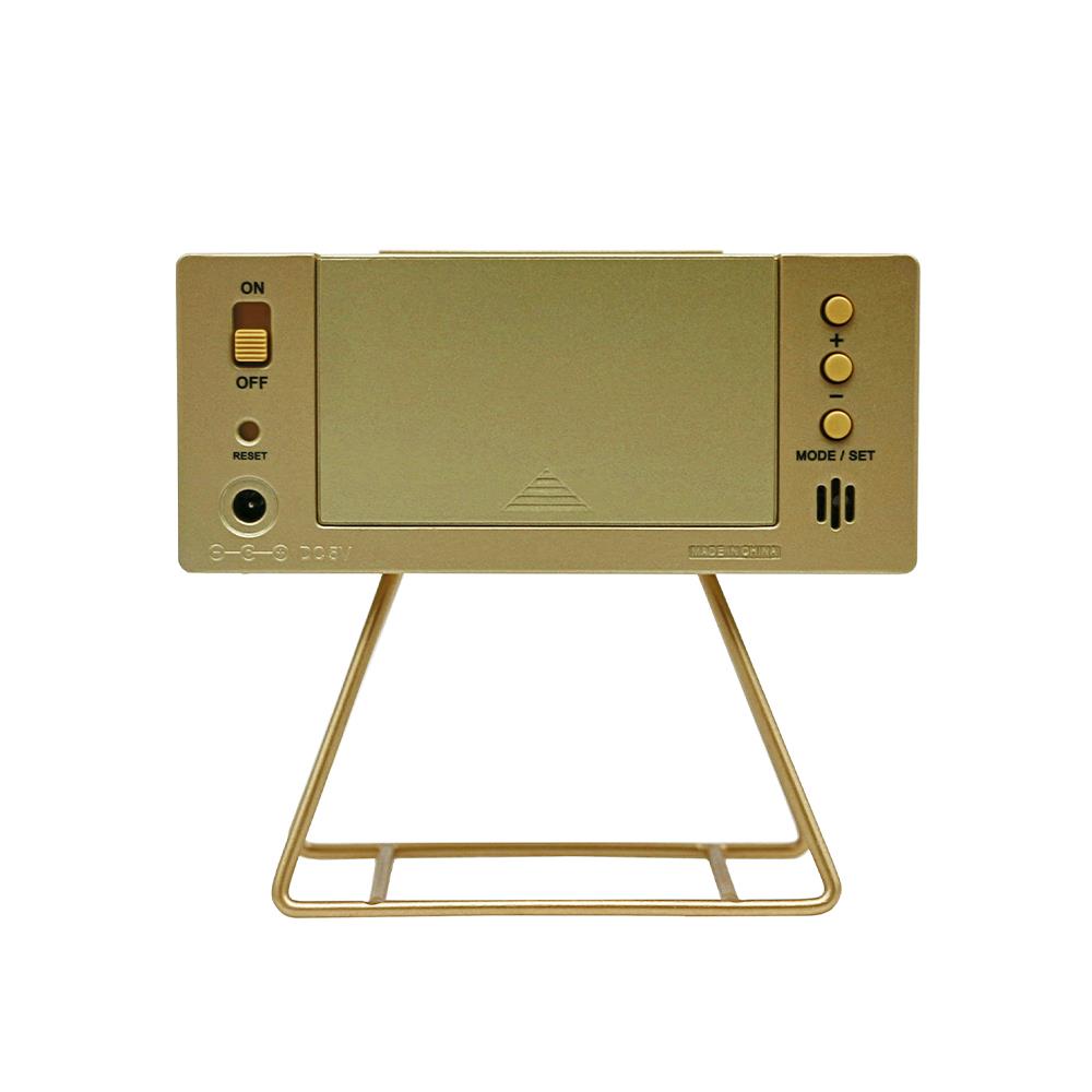 นาฬิกาดิจิทัล SEIKO CLOCKS QHL062G 3.7X4.2 นิ้ว สีทอง