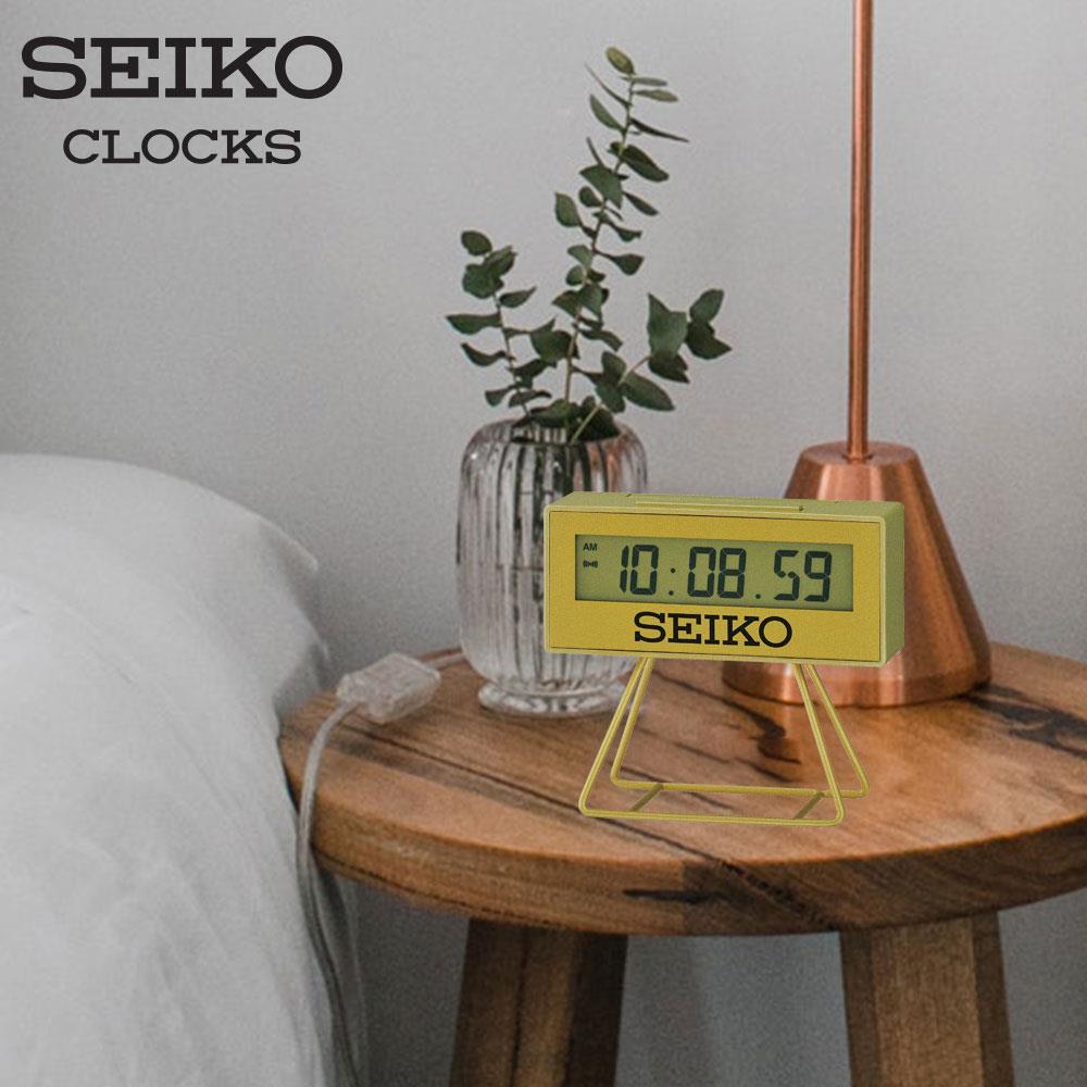 นาฬิกาดิจิทัล SEIKO CLOCKS QHL062G 3.7X4.2 นิ้ว สีทอง