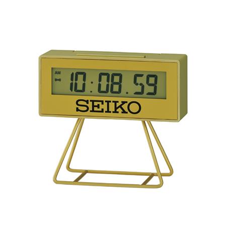 นาฬิกาดิจิทัล SEIKO CLOCKS QHL062G 3.7X4.2 นิ้ว สีทอง_0