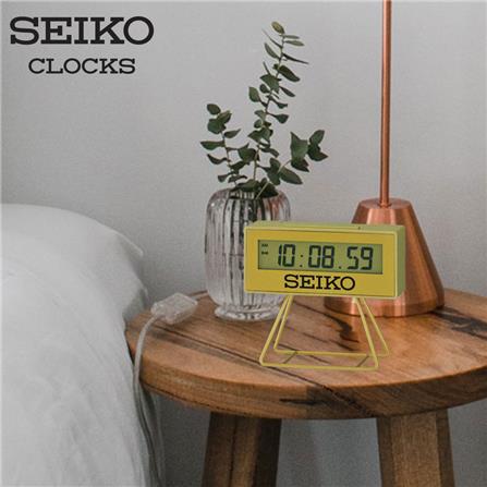 นาฬิกาดิจิทัล SEIKO CLOCKS QHL062G 3.7X4.2 นิ้ว สีทอง_4