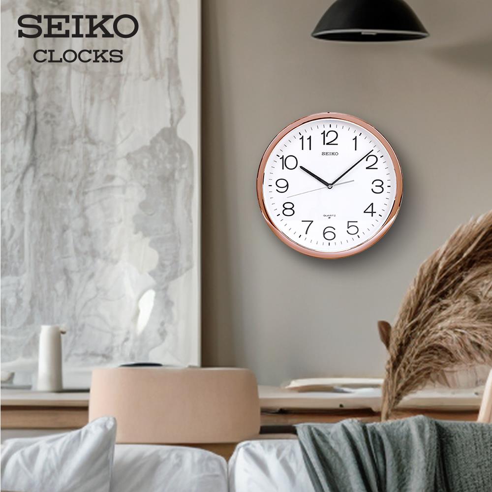 นาฬิกาแขวน SEIKO CLOCKS PDA014F 12 นิ้ว สีโรสโกลด์