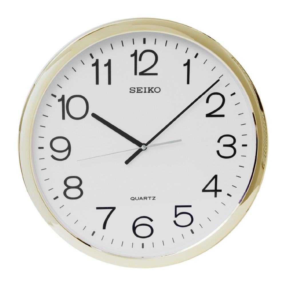 นาฬิกาแขวน SEIKO CLOCKS PQA041G 16 นิ้ว สีทอง