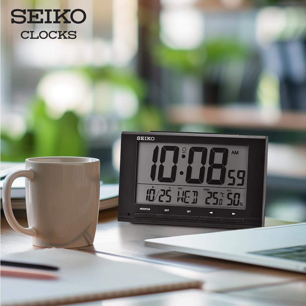 นาฬิกาดิจิทัล SEIKO CLOCKS QHL090K 3.7X6 นิ้ว สีดำ