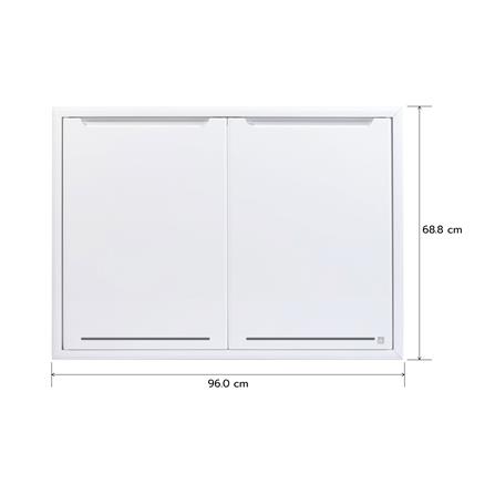 บานซิงค์คู่ KING PLAT-CURVE AIR 96x68.8 ซม. สีขาว_4