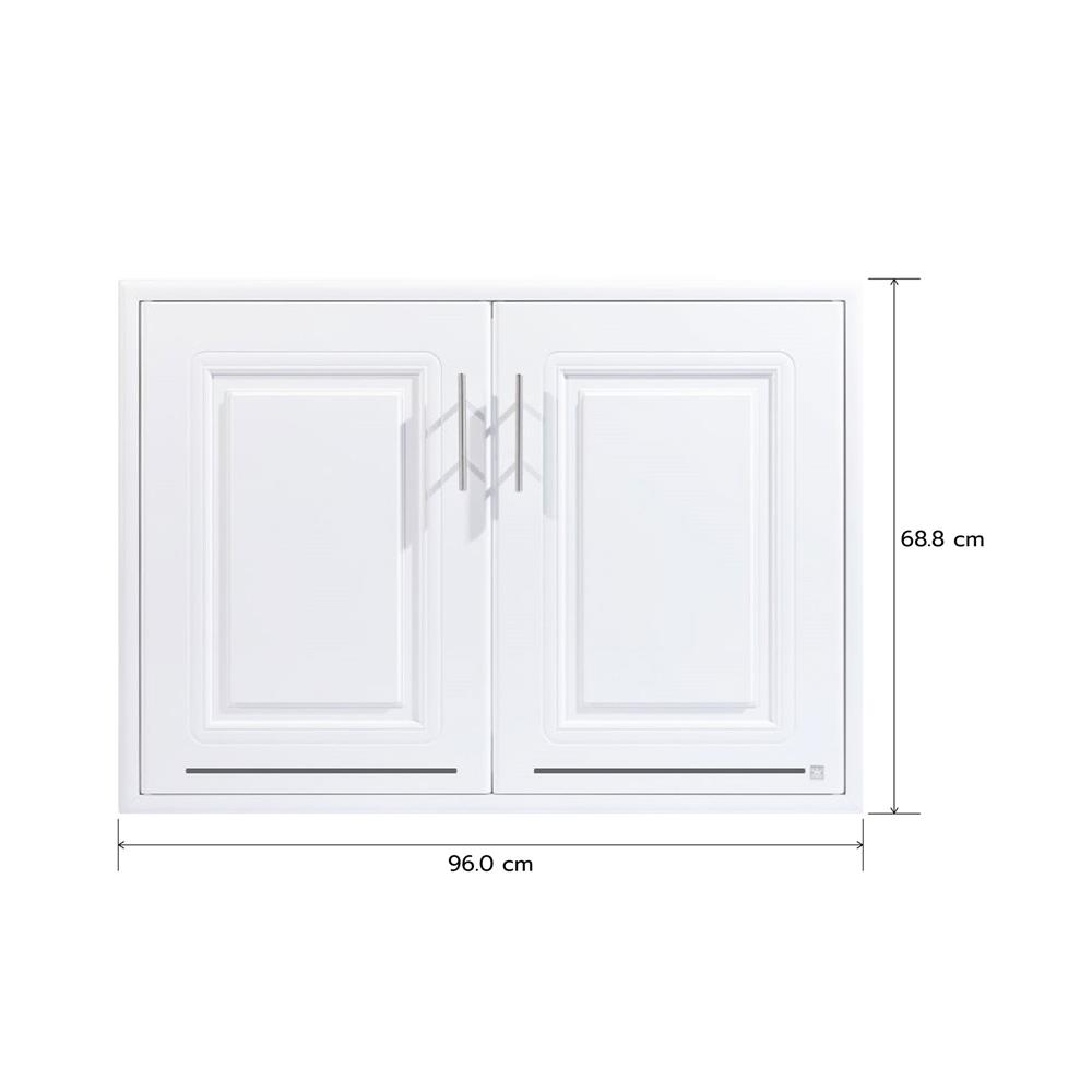 บานซิงค์คู่ KING PLAT-PEARL AIR 96x68.8 ซม. สีขาว