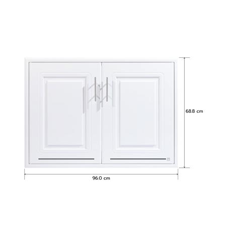 บานซิงค์คู่ KING PLAT-PEARL AIR 96x68.8 ซม. สีขาว_3