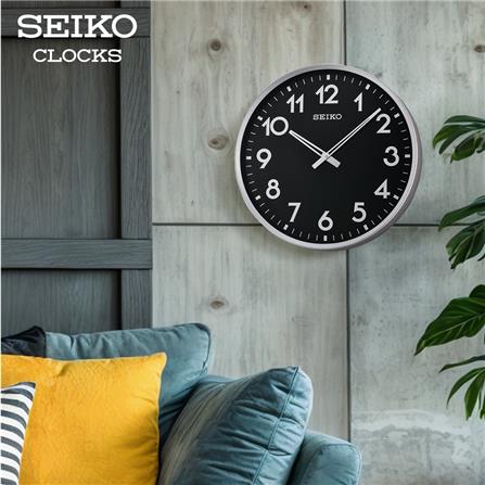 นาฬิกาแขวน SEIKO CLOCKS QXA560A 17 นิ้ว สีดำ_1