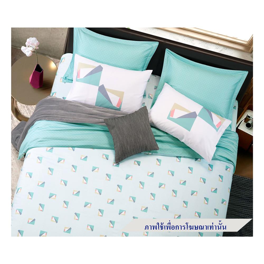 ชุดผ้าปูที่นอน 5 ฟุต 7 ชิ้น SANTAS COTTON USA GETTY สี GREEN