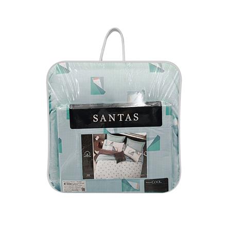ชุดผ้าปูที่นอน 6 ฟุต 7 ชิ้น SANTAS COTTON USA GETTY สี GREEN_6