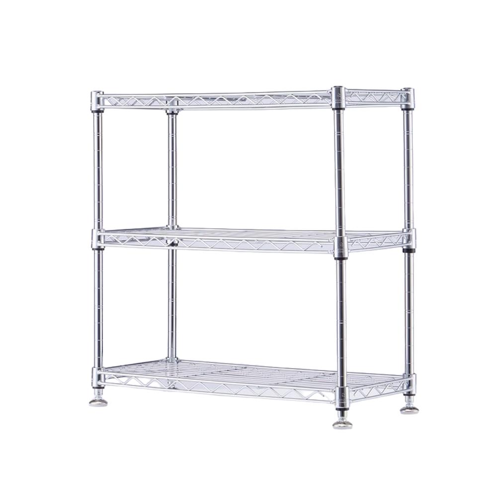 ชั้นวางของโล่ง 3 ชั้น MZG E204546OCH301 สีโครเมียม