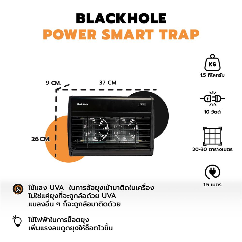 เครื่องดักยุง BLACK HOLE POWER SMART TRAP
