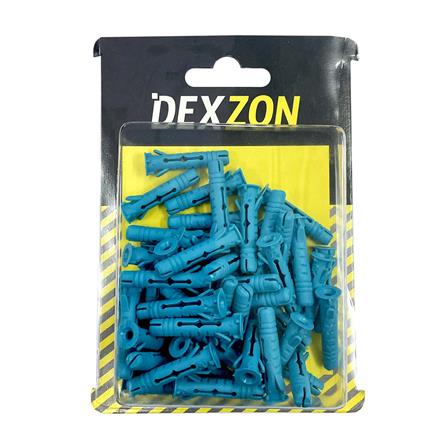 พุกอิฐมวลเบา DEXZON เบอร์ 7 แพ็ก 50 ชิ้น สีเขียว_2