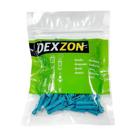 พุกอิฐมวลเบา DEXZON เบอร์ 7 แพ็ก 100 ชิ้น สีเขียว_2