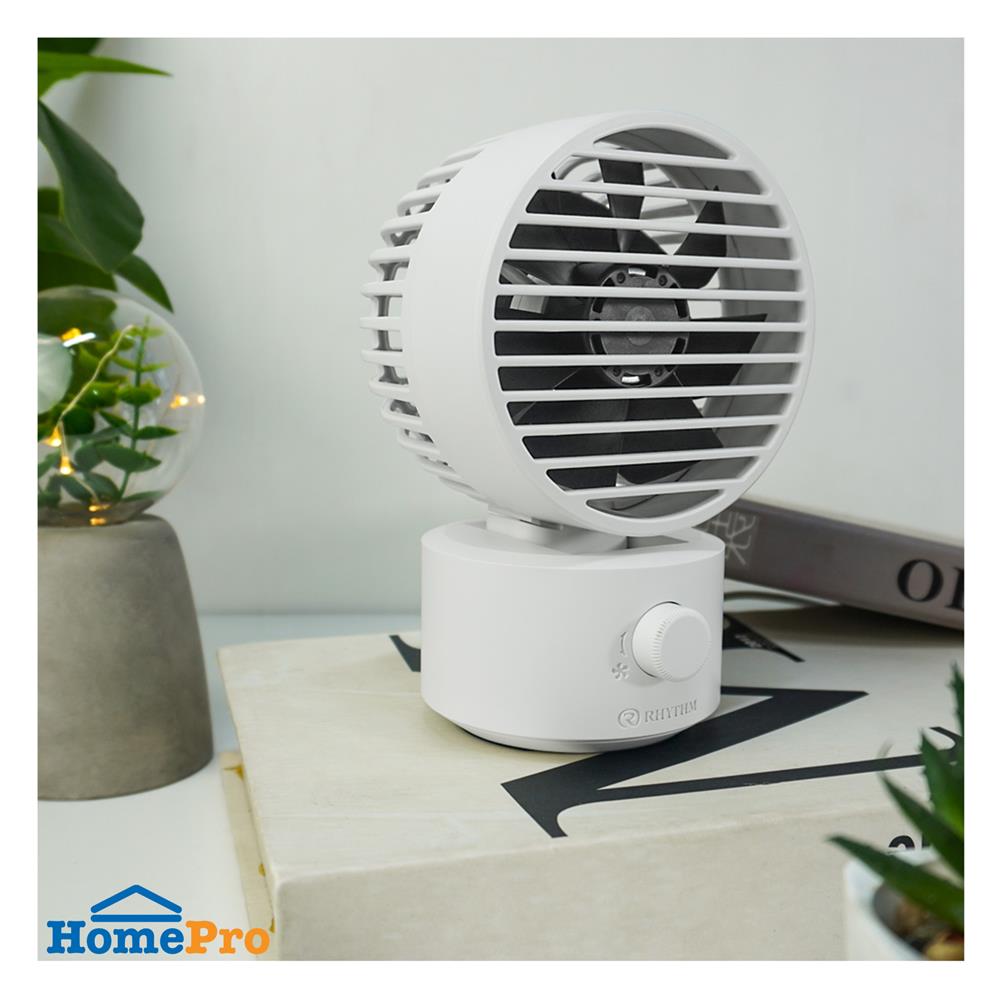 พัดลมพกพา 3 นิ้ว RHYTHM 740131004 สีเทา