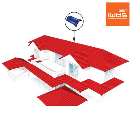 ครอบสันโค้ง ตราเพชร CT เพชร 25x33 ซม. สีน้ำเงินรอยัล_1