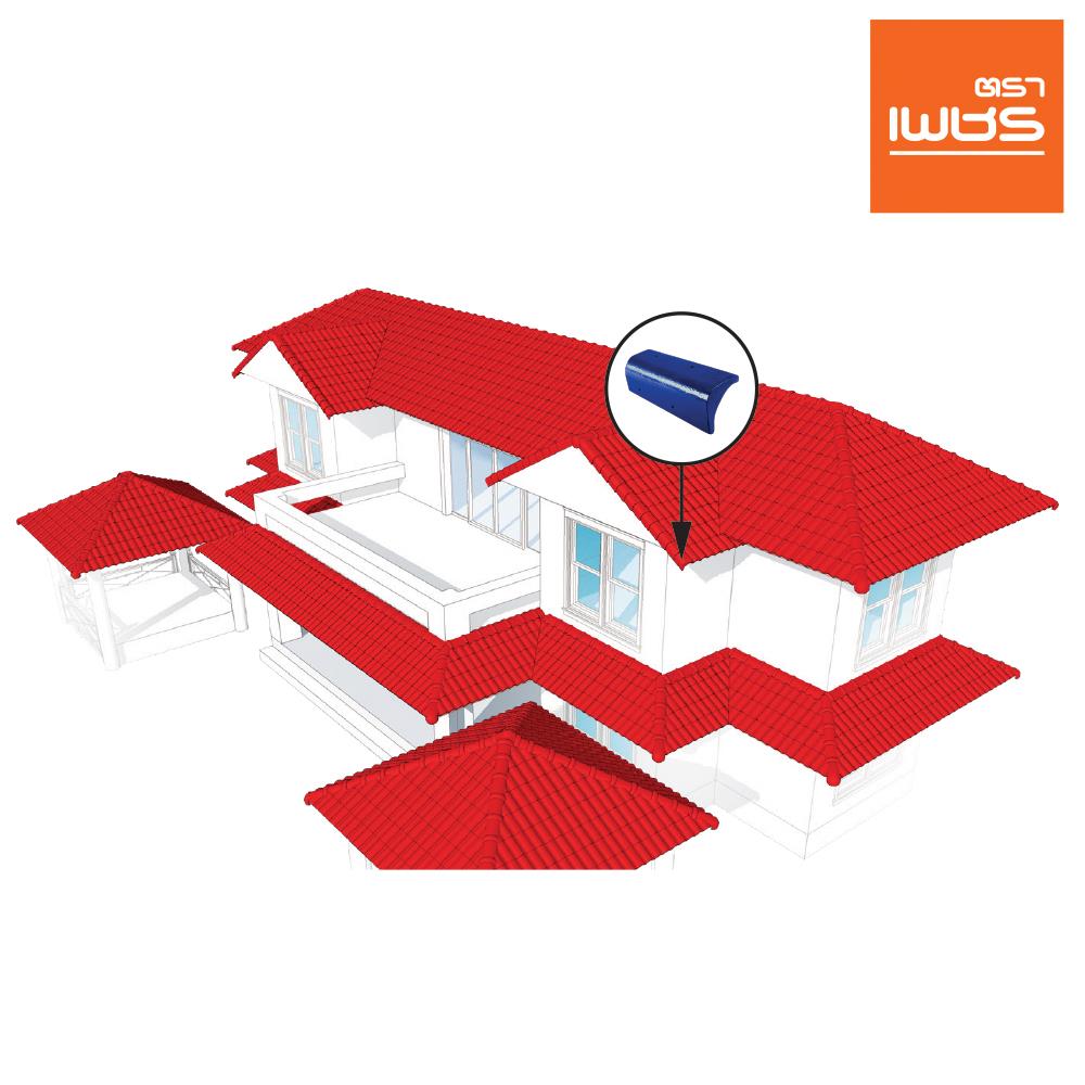 ครอบปิดชาย ตราเพชร CT เพชร 19x34 ซม. สีน้ำเงินรอยัล