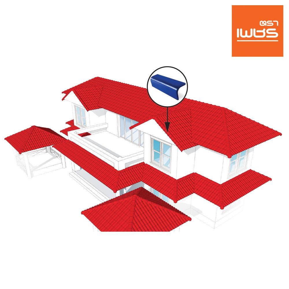 ครอบข้าง ตราเพชร CT เพชร 20x42 ซม. สีน้ำเงินรอยัล