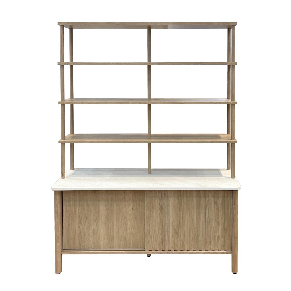 ชั้นวางของหน้าบานผสม FURDINI TERRA 119 ซม. สีโอ๊ค