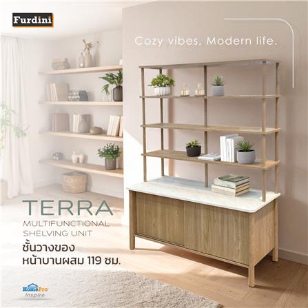 ชั้นวางของหน้าบานผสม FURDINI TERRA 119 ซม. สีโอ๊ค_3