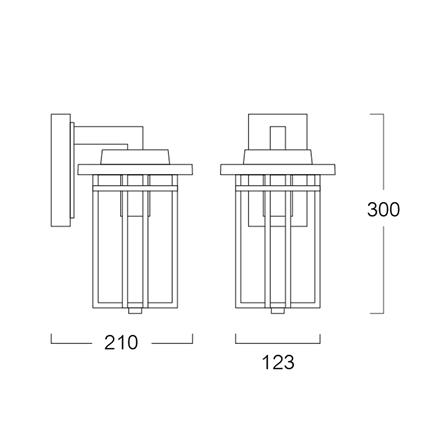 ไฟกิ่งภายนอก L&E 36-01972 สีดำ_4