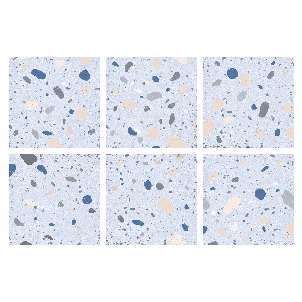 กระเบื้องพื้น 8x8 นิ้ว DURAGRES มัลตี้ บลู A 1 ตร.ม.