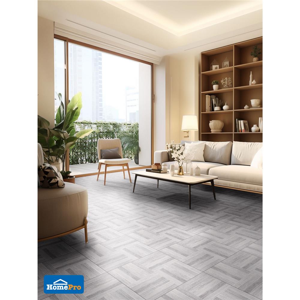 กระเบื้องพื้น 18x18 นิ้ว TARA คัมเดน เทา PM 1 ตร.ม.