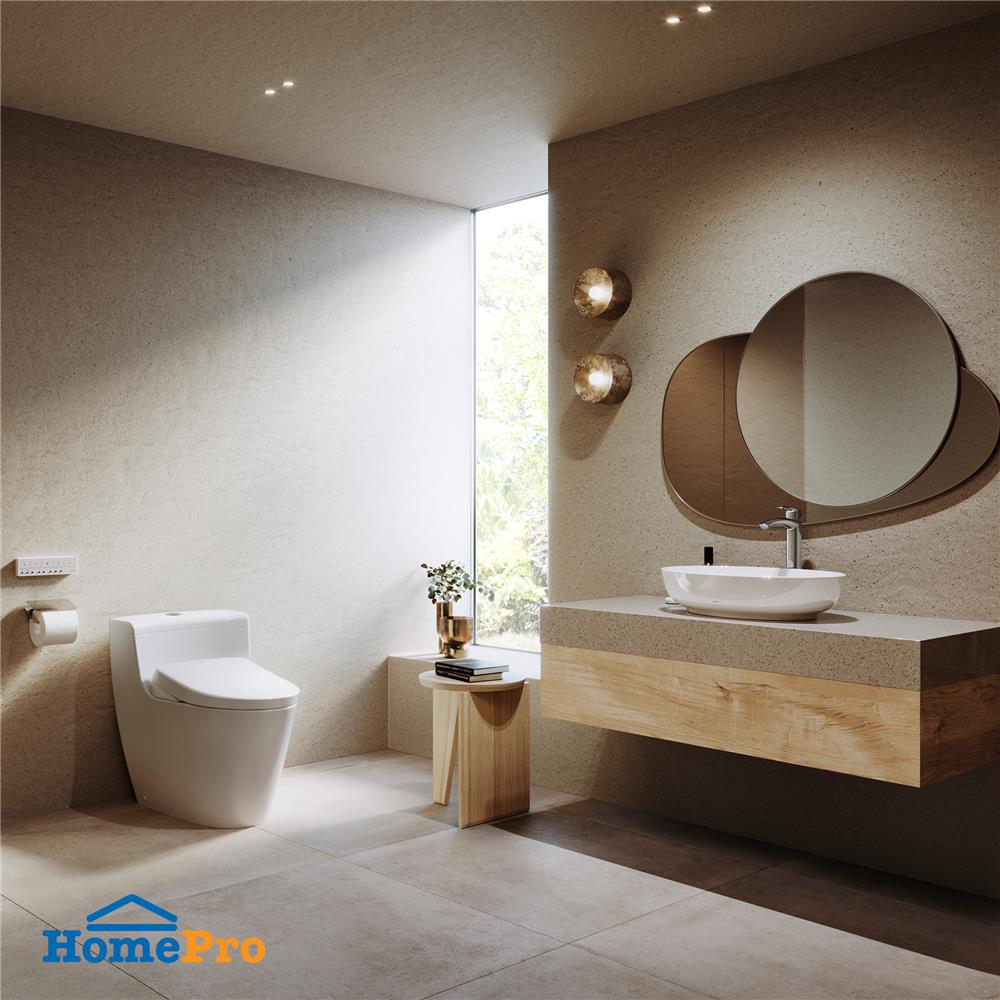 สุขภัณฑ์ 1 ชิ้น พร้อมฝารองนั่งอัตโนมัติ TOTO CW636SW6 4.5/3 ลิตร สีขาว