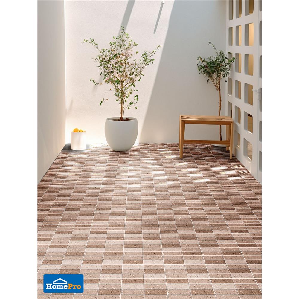 กระเบื้องพื้น 18x18 นิ้ว TARA แดนเจโล่ น้ำตาล PM 1 ตร.ม.
