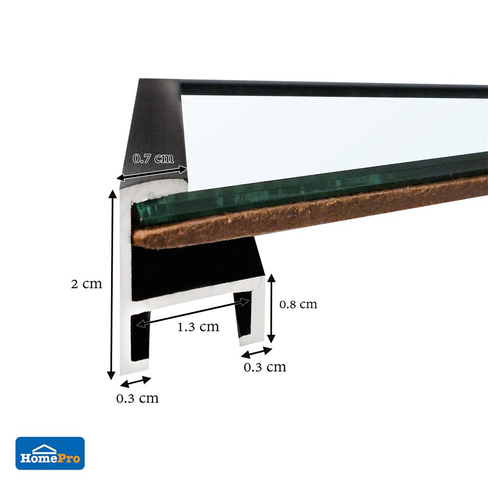 กระจกเงาตกแต่งสั่งตัดพิเศษ MOYA AL110-BK