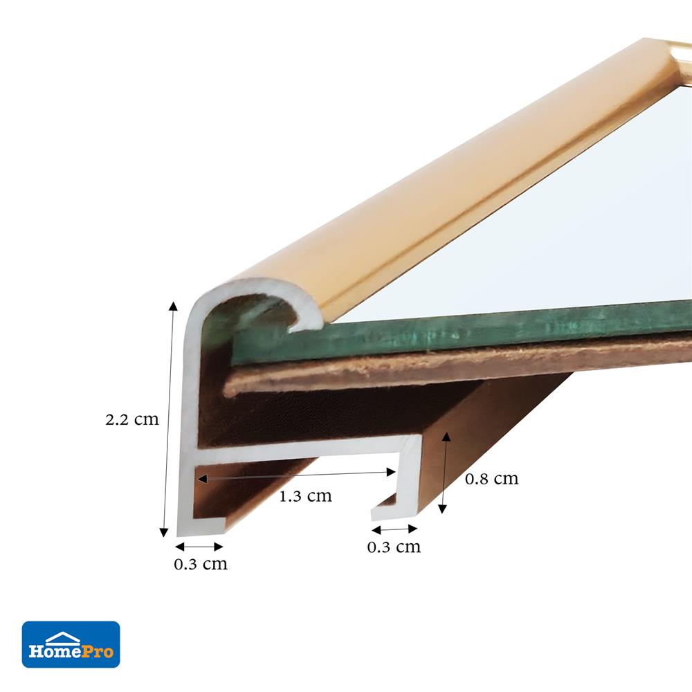 กระจกเงาตกแต่งสั่งตัดพิเศษ MOYA AL058-RG