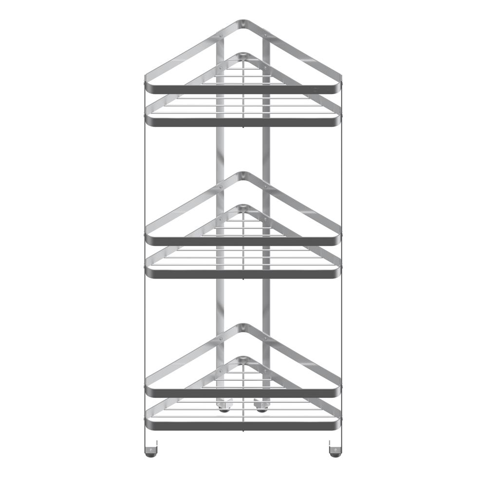 ชั้นวางของเข้ามุมตั้งพื้น MOYA F28601 สเตนเลส