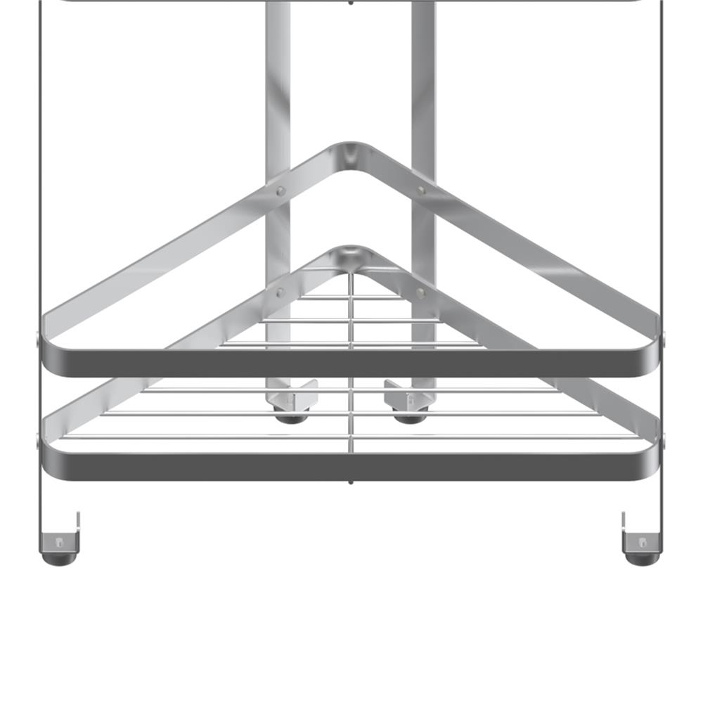 ชั้นวางของเข้ามุมตั้งพื้น MOYA F28601 สเตนเลส